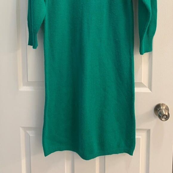 Interiss VNTG Green Beaded Sweater Dress - L - Picture 9 of 9